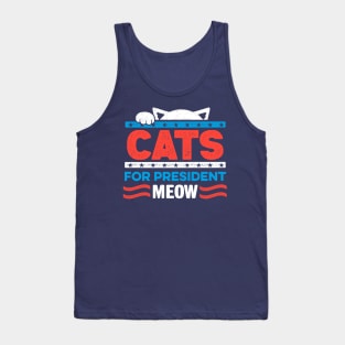 Cats for President MEOW Tank Top